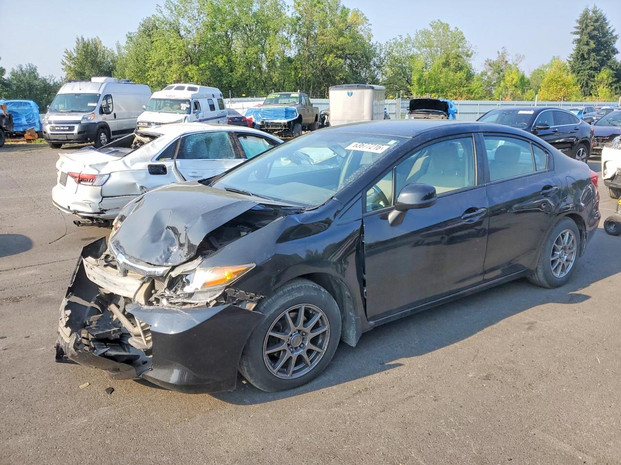 2012 HONDA CIVIC LX | 19XFB2F5XCE368975 | UPCARS