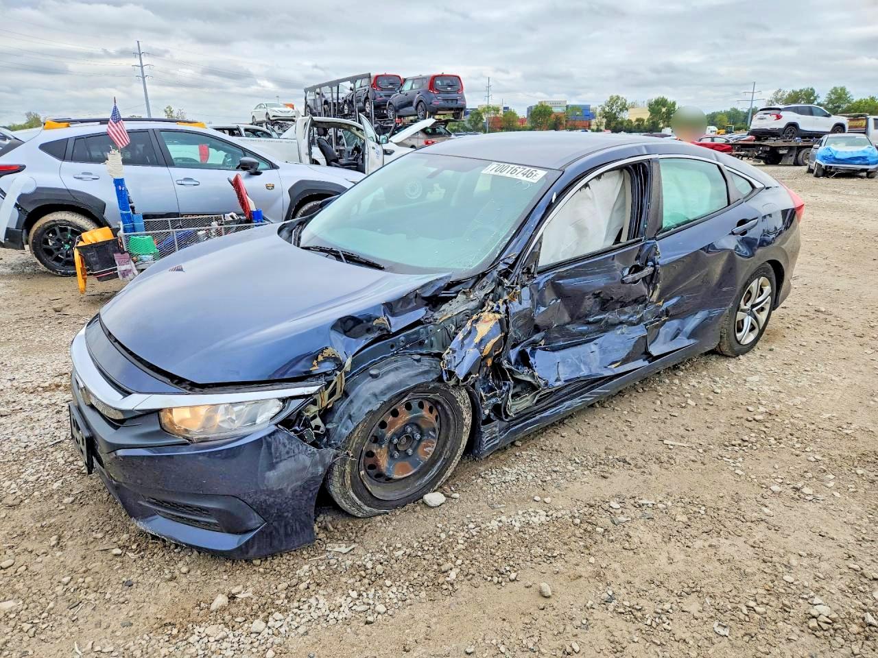 2017 HONDA CIVIC LX | 19XFC2F58HE035257 | UPCARS