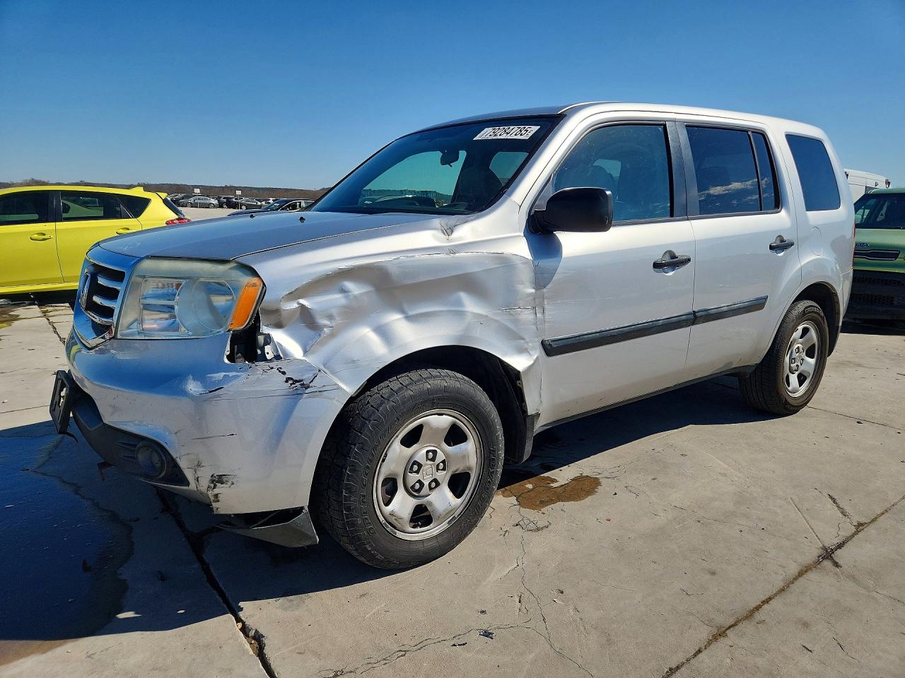 2013 HONDA PILOT LX | 5FNYF4H21DB001034 | UPCARS
