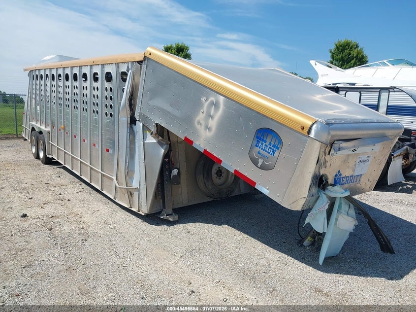 2025 MERRITT EQUIPMENT CO LIVESTOCK TRAILER | 1MT5N2823SH027861 | UPCARS