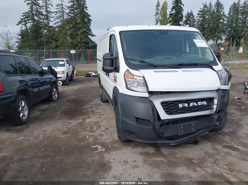 2021 RAM PROMASTER 1500 LOW ROOF 136 WB | 3C6LRVAG5ME576098 | UPCARS