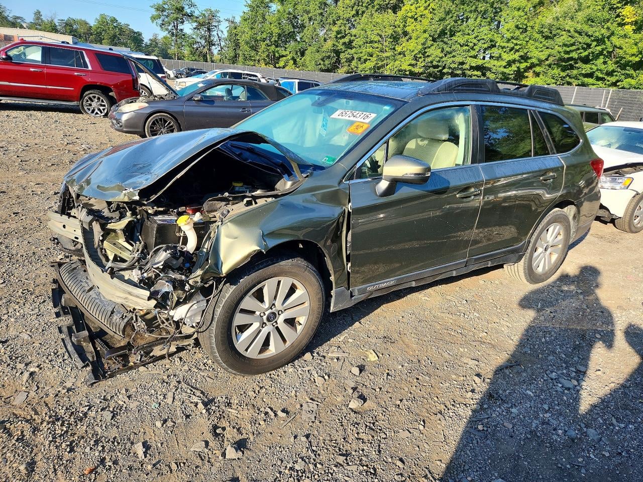 2019 SUBARU OUTBACK 2.5I PREMIUM | 4S4BSAHC1K3343369 | UPCARS
