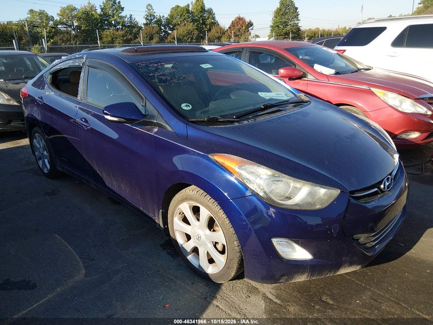 2013 HYUNDAI ELANTRA LIMITED | 5NPDH4AE0DH285481 | UPCARS