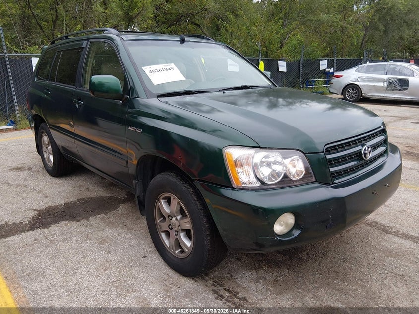 2001 TOYOTA HIGHLANDER V6 | JTEHF21A010003577 | UPCARS