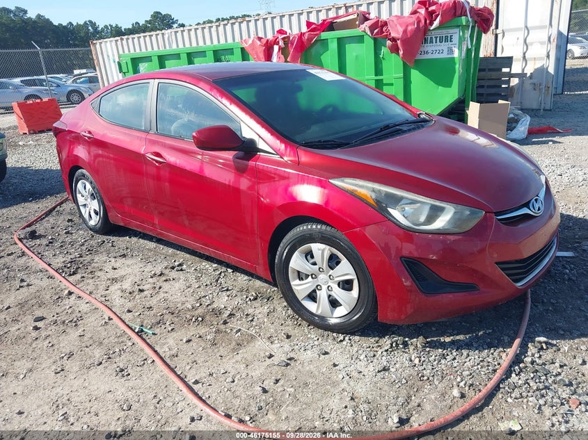2016 HYUNDAI ELANTRA SE | 5NPDH4AE5GH676632 | UPCARS