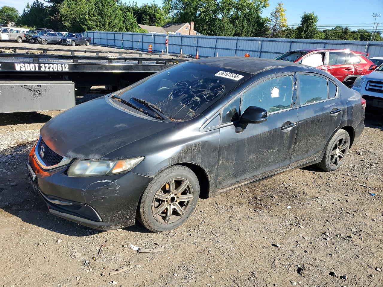 2013 HONDA CIVIC LX | 2HGFB2F54DH523768 | UPCARS