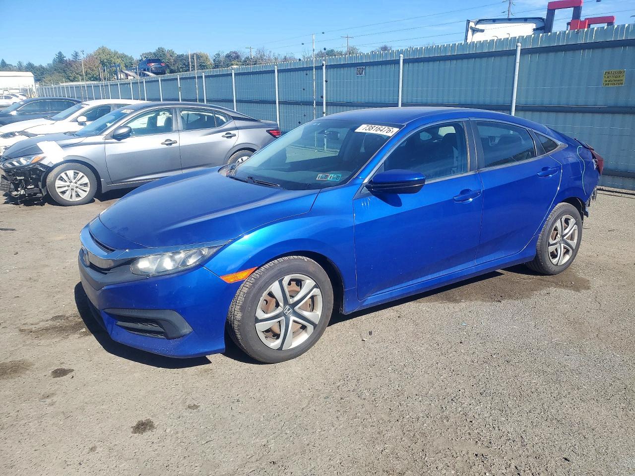 2017 HONDA CIVIC LX | 19XFC2F54HE212161 | UPCARS