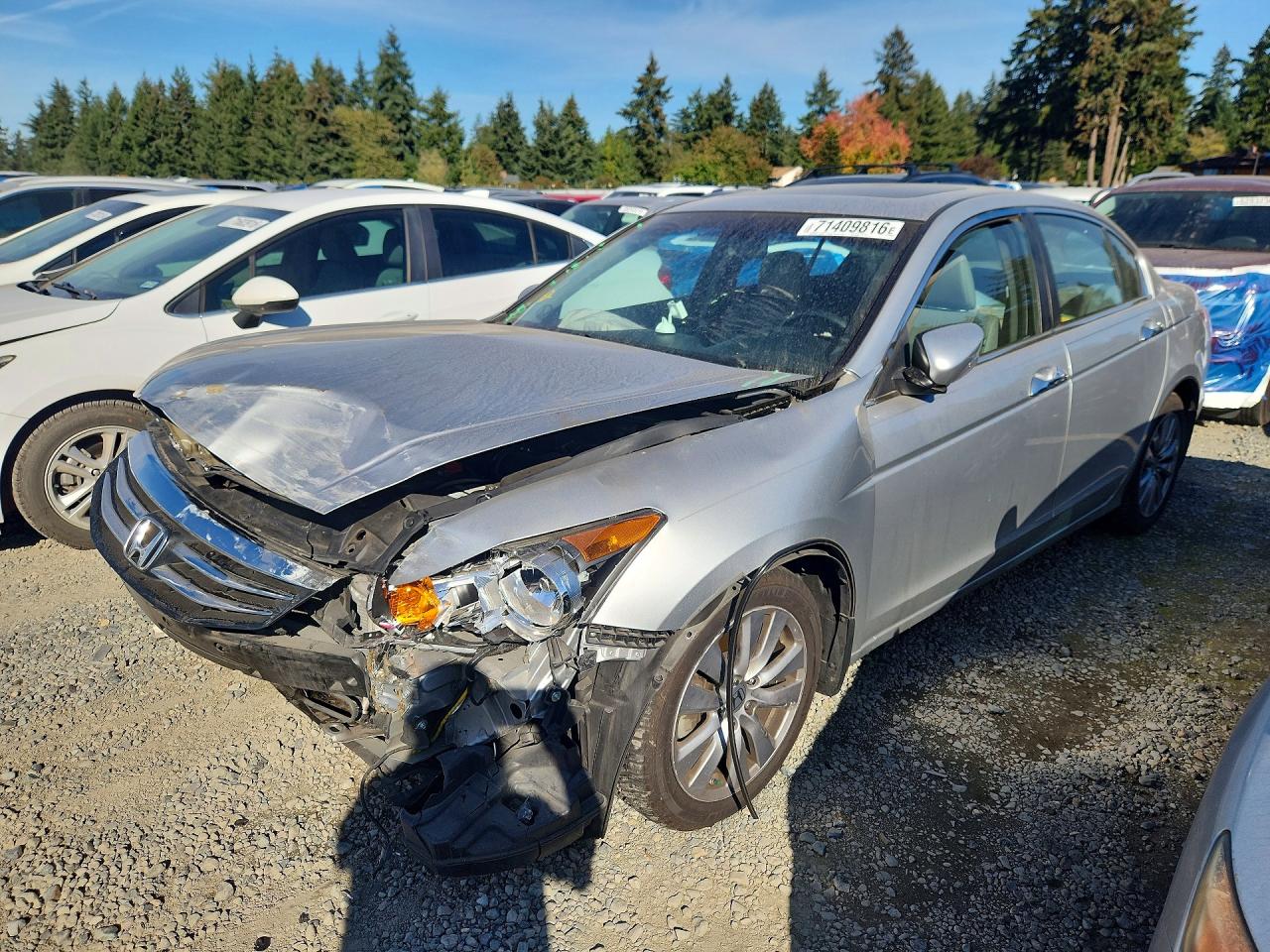 2012 HONDA ACCORD EXL | 1HGCP3F87CA016736 | UPCARS