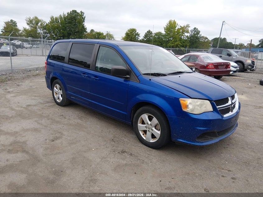 2013 DODGE GRAND CARAVAN SE | 2C4RDGBG1DR765678 | UPCARS