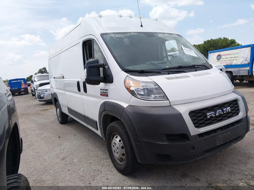 2019 RAM PROMASTER 2500 HIGH ROOF 159 WB | 3C6TRVDG3KE526728 | UPCARS