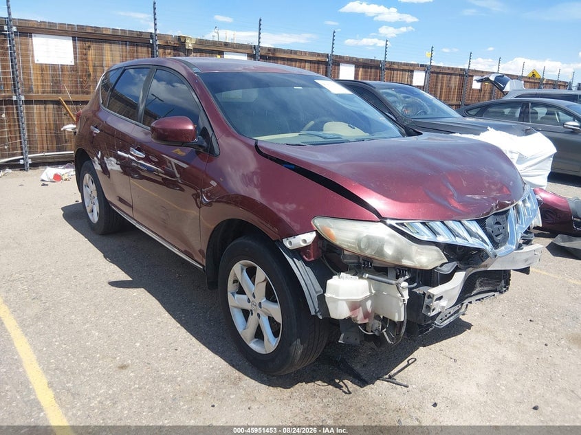 2009 NISSAN MURANO S | JN8AZ18WX9W138748 | UPCARS