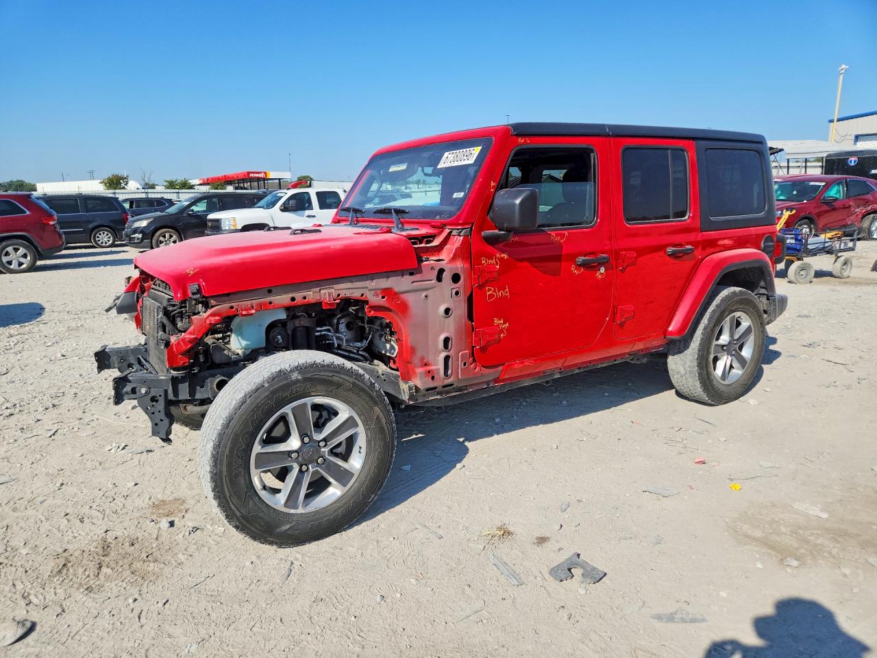 2020 JEEP WRANGLER SAHARA | 1C4HJXEN2LW281197 | UPCARS
