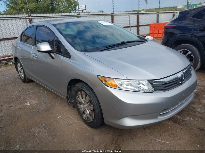 2012 HONDA CIVIC LX | 19XFB2F53CE045285 | UPCARS