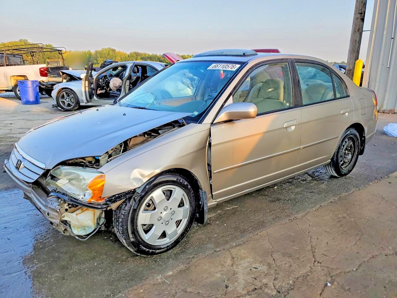 2001 HONDA CIVIC EX | 2HGES26741H562899 | UPCARS