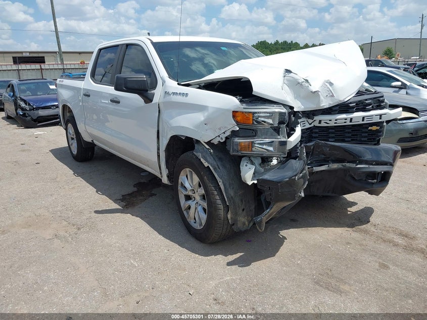2021 CHEVROLET SILVERADO 1500 4WD  SHORT BED WT | 3GCPYAEH1MG455100 | UPCARS