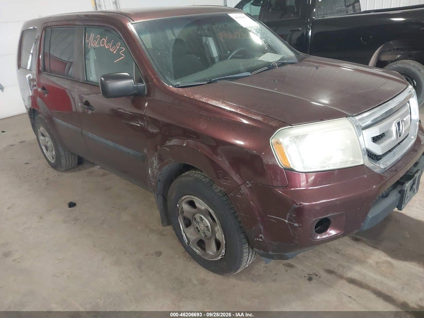 2011 HONDA PILOT LX | 5FNYF4H21BB040512 | UPCARS