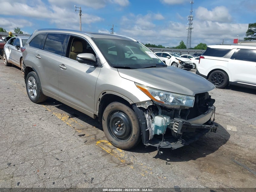 2016 TOYOTA HIGHLANDER LIMITED PLATINUM V6 | 5TDYKRFH1GS182278 | UPCARS