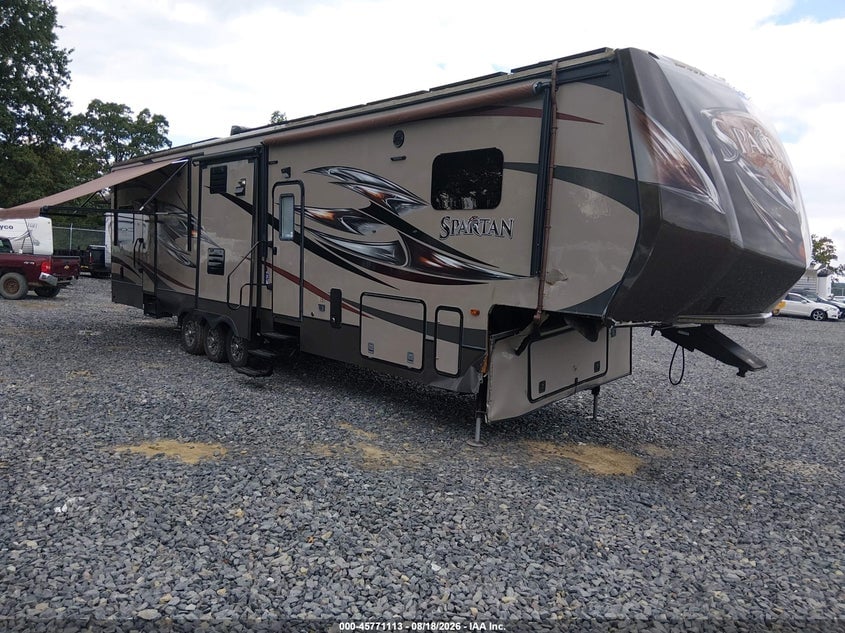 2019 FOREST RIVER SPARTAN 1240X TOY HAULER 5TH WHL TRAVEL TRAILER | 5ZT3ST5F9FG300169 | UPCARS