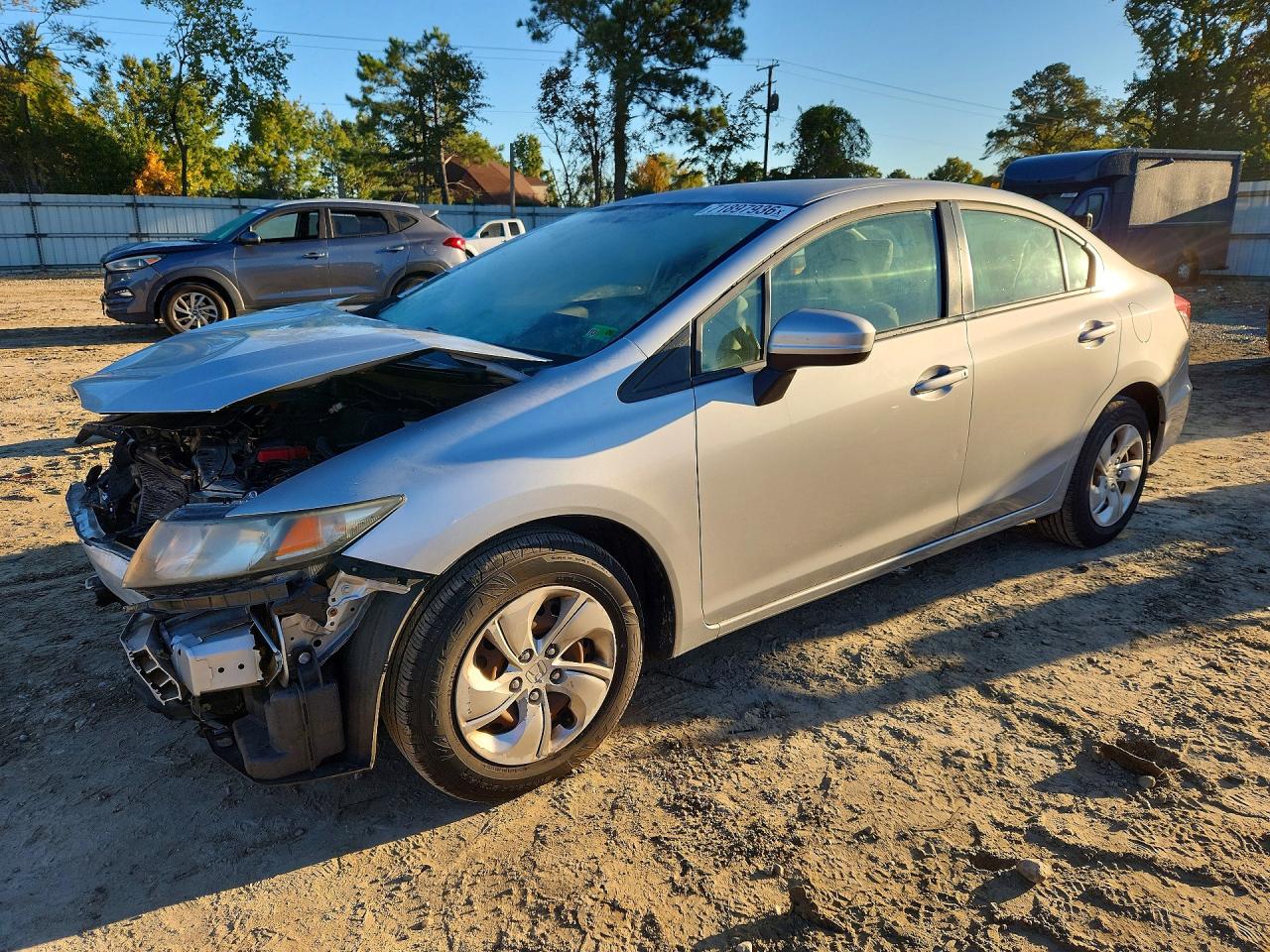 2014 HONDA CIVIC LX | 2HGFB2F50EH531531 | UPCARS