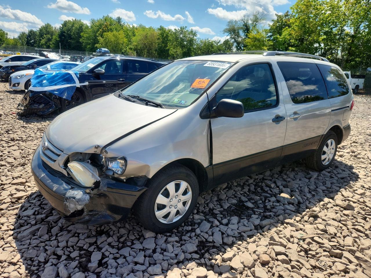 2001 TOYOTA SIENNA LE | 4T3ZF13C51U326648 | UPCARS