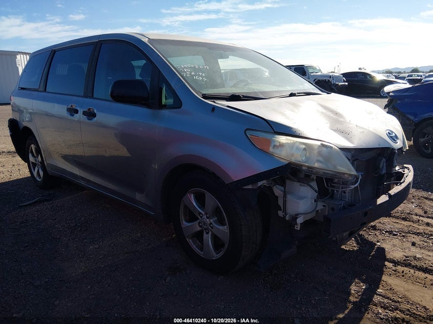 2012 TOYOTA SIENNA BASE V6 7 PASSENGER | 5TDZK3DC1CS231644 | UPCARS