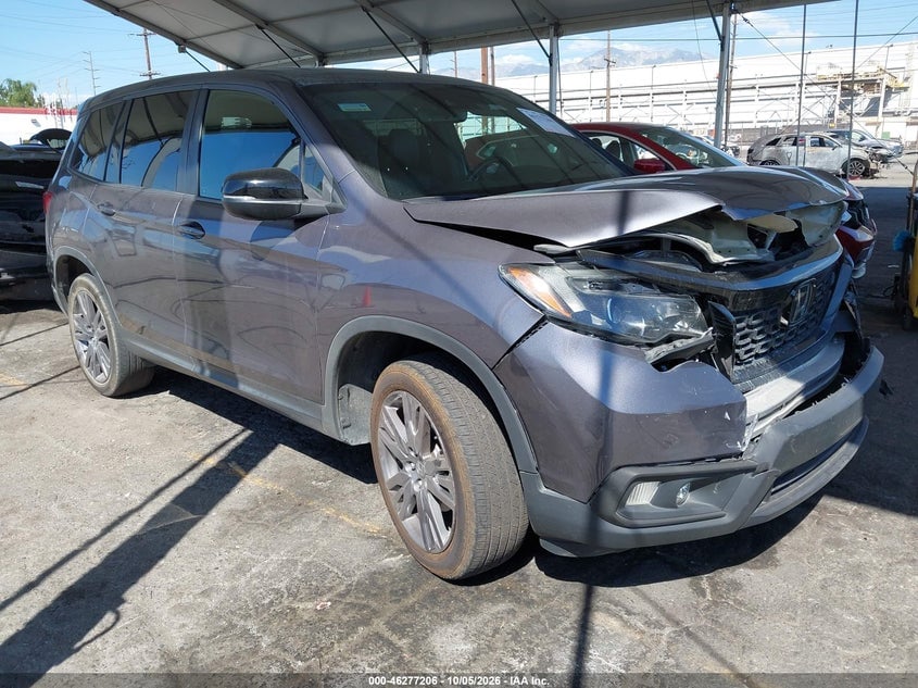 2021 HONDA PASSPORT AWD EX-L | 5FNYF8H52MB040216 | UPCARS
