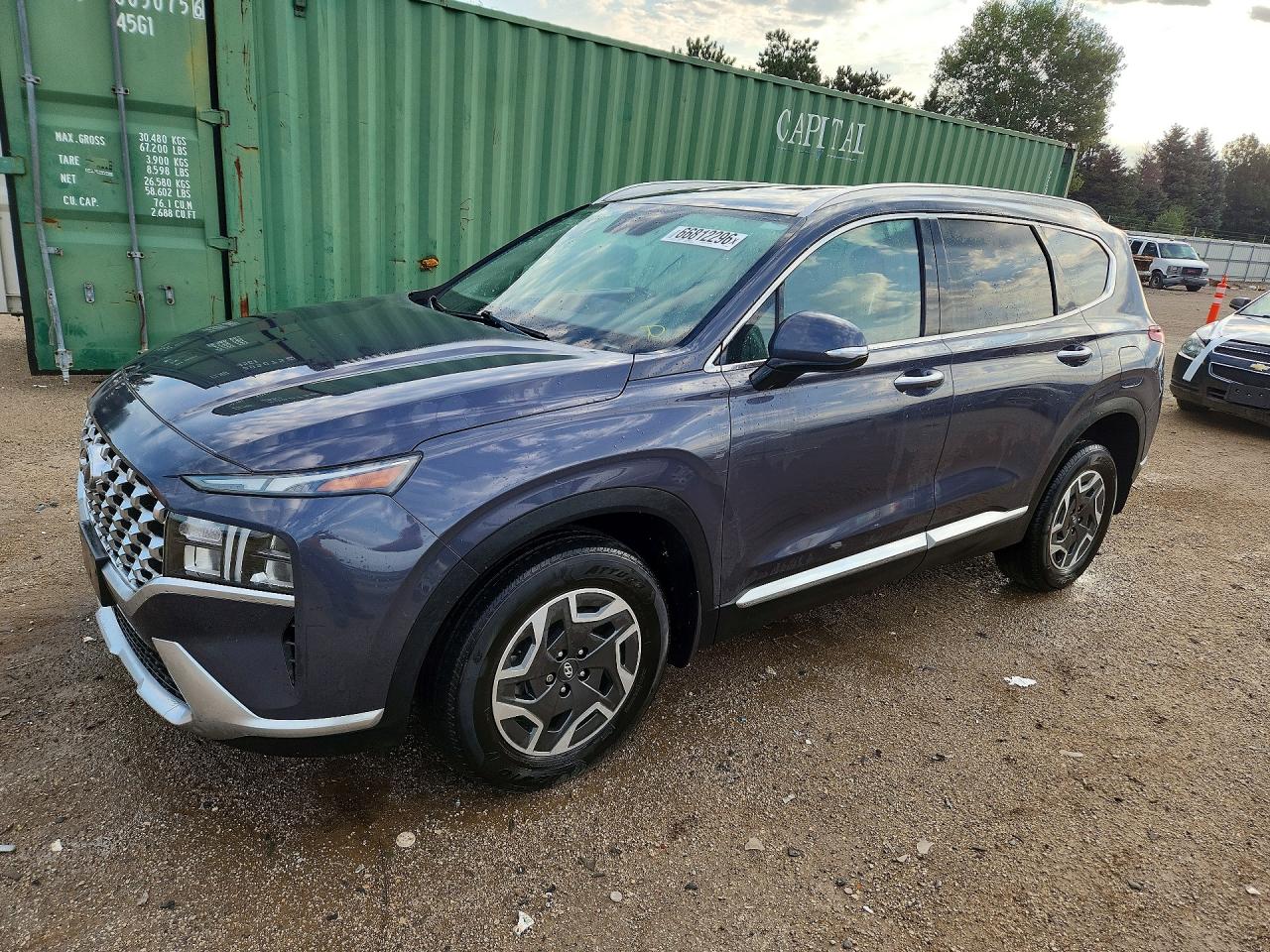 2022 HYUNDAI SANTA FE BLUE | KM8S2DA13NU028002 | UPCARS