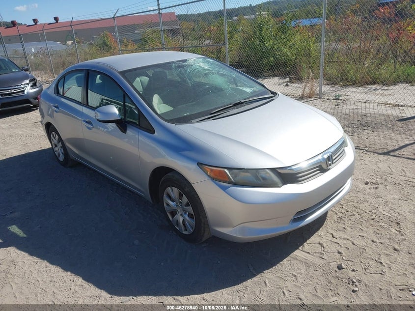 2012 HONDA CIVIC LX | 19XFB2F58CE374368 | UPCARS