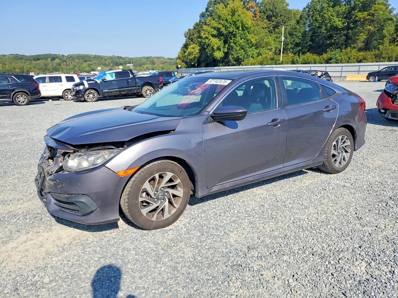2018 HONDA CIVIC EX | 2HGFC2F76JH593850 | UPCARS