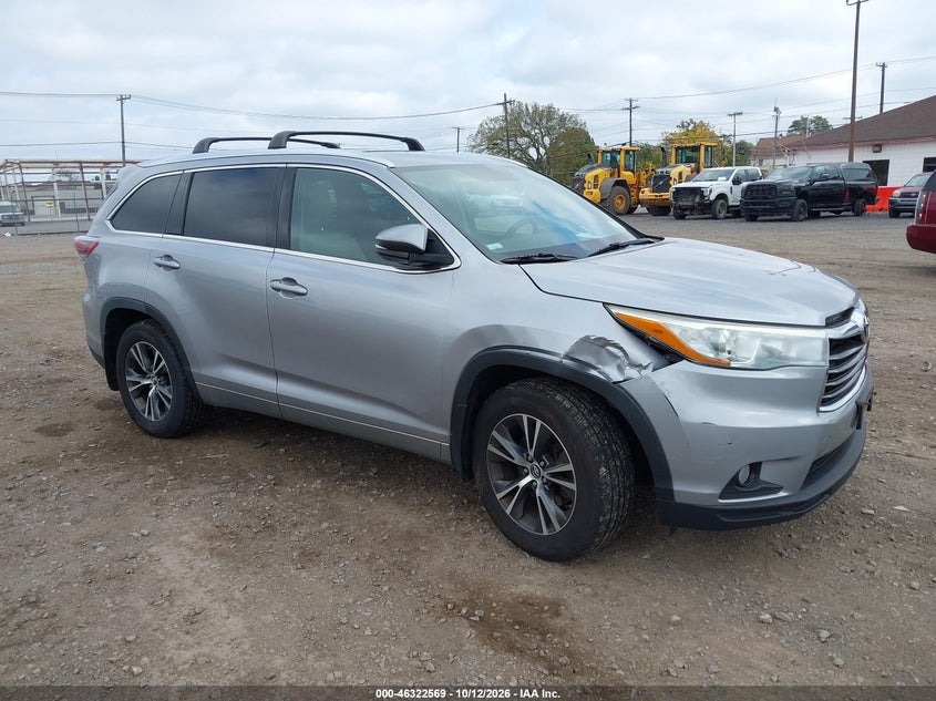 2016 TOYOTA HIGHLANDER XLE V6 | 5TDJKRFH3GS354845 | UPCARS