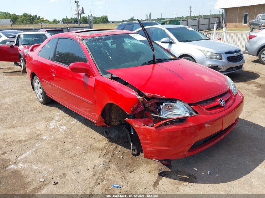 2001 HONDA CIVIC EX | 1HGEM22901L106404 | UPCARS