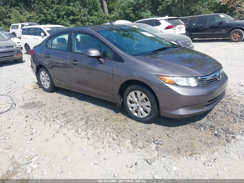 2012 HONDA CIVIC LX | 19XFB2F54CE095354 | UPCARS