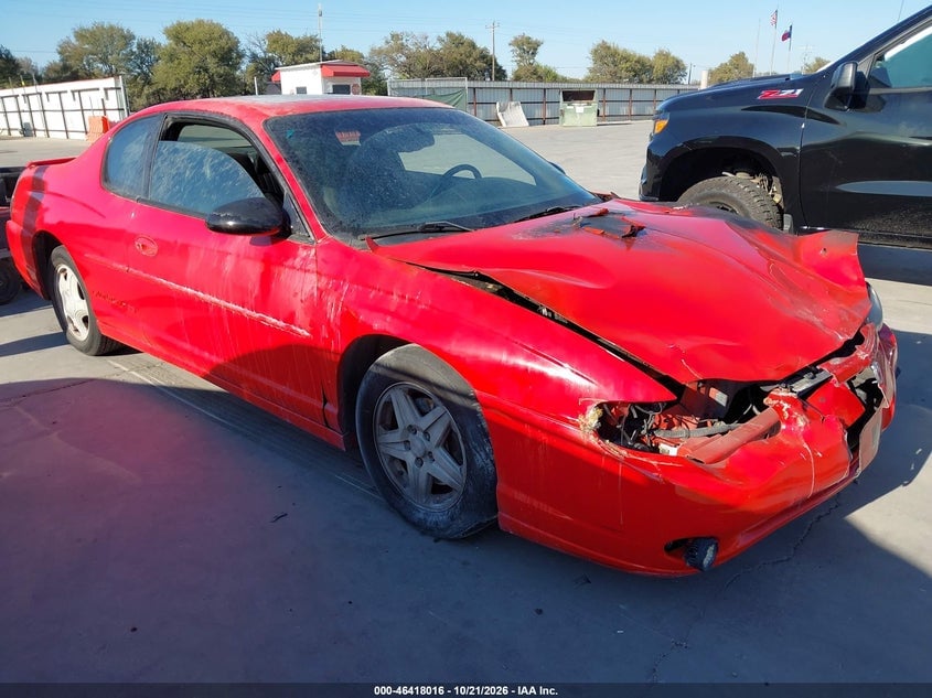 2001 CHEVROLET MONTE CARLO SS | 2G1WX15K919198132 | UPCARS