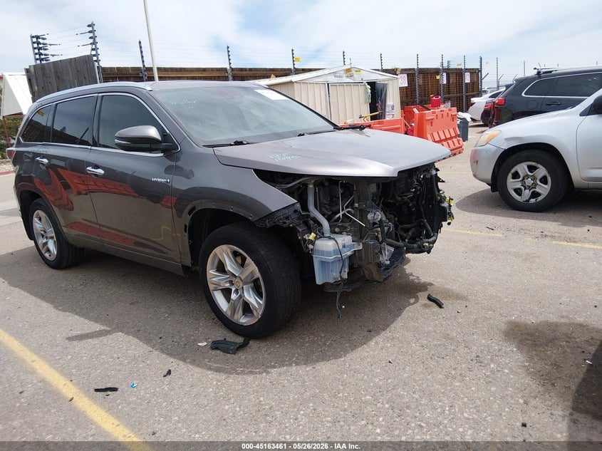 2015 TOYOTA HIGHLANDER HYBRID LIMITED PLATINUM V6 | 5TDDCRFH8FS010582 | UPCARS