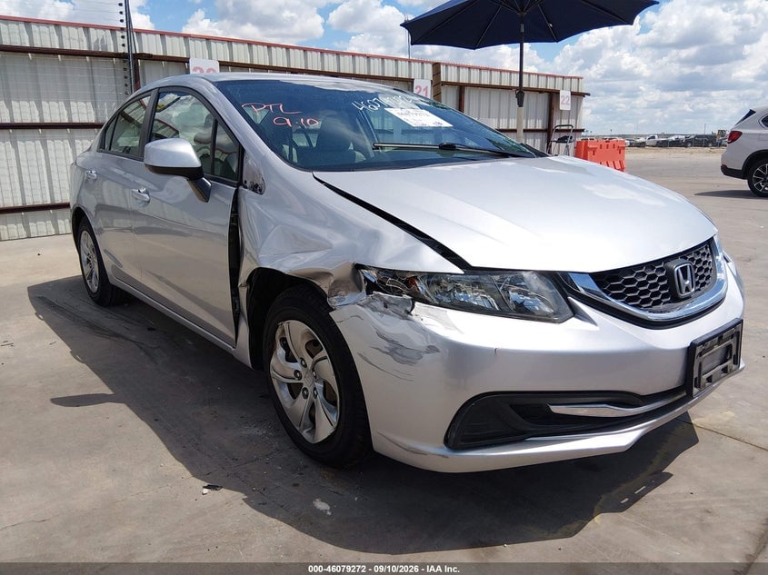 2013 HONDA CIVIC LX | 2HGFB2F57DH541424 | UPCARS