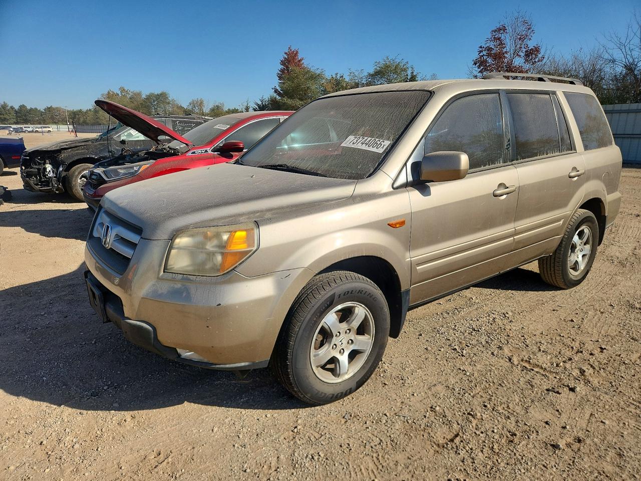 2007 HONDA PILOT EX | 5FNYF28467B032371 | UPCARS
