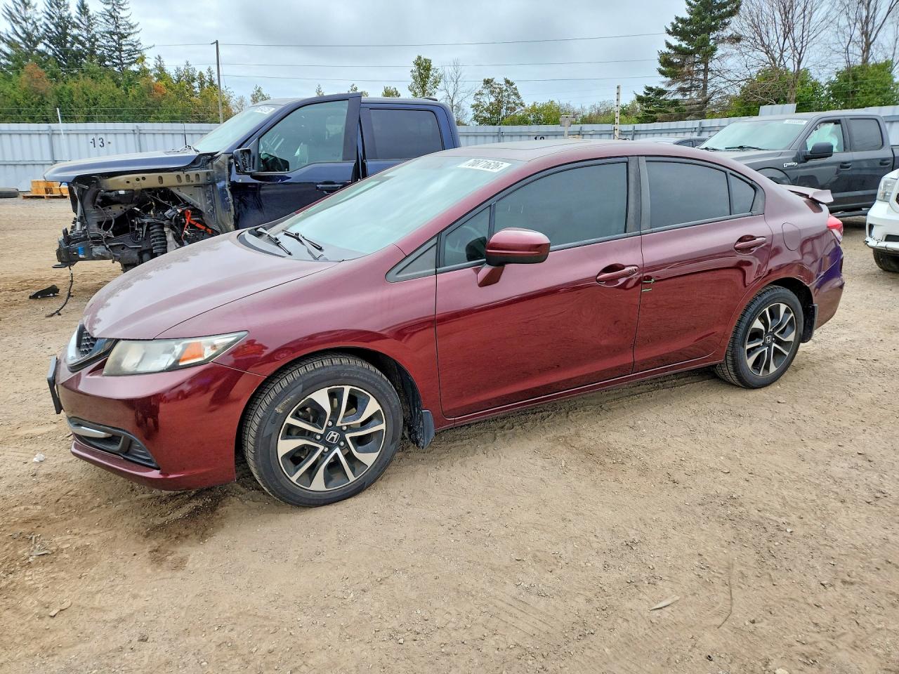 2015 HONDA CIVIC LX | 2HGFB2F58FH015032 | UPCARS