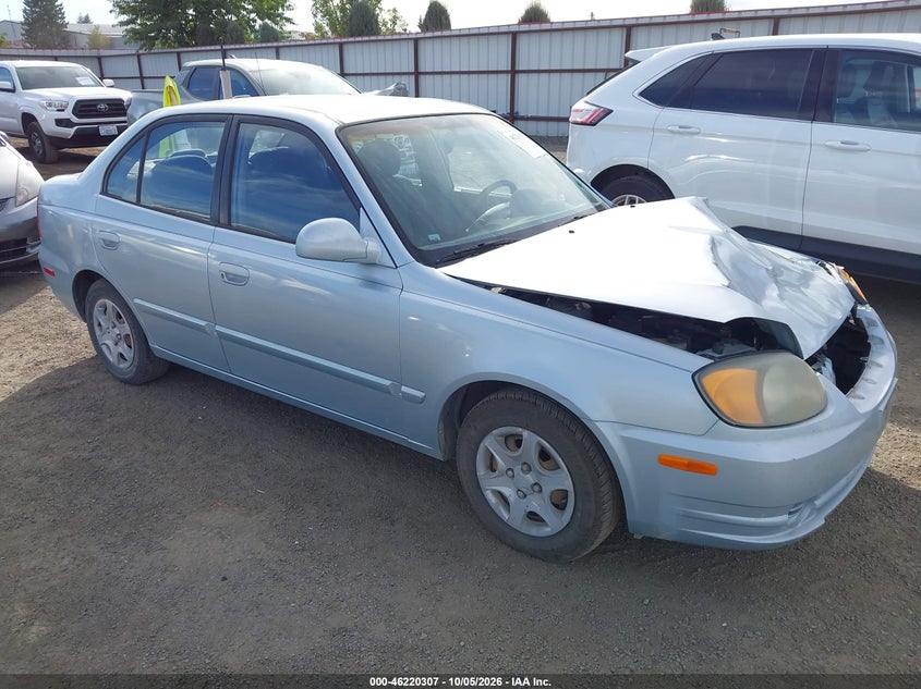 2004 HYUNDAI ACCENT GL | KMHCG45C54U499827 | UPCARS
