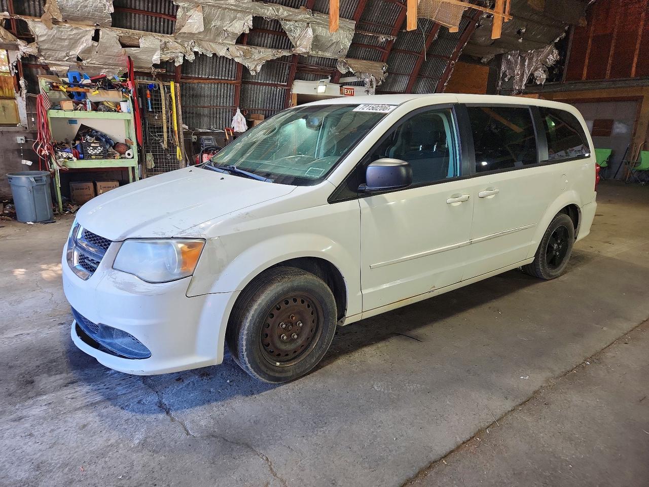 2012 DODGE CARAVAN SE | 2C4RDGBG3CR166084 | UPCARS