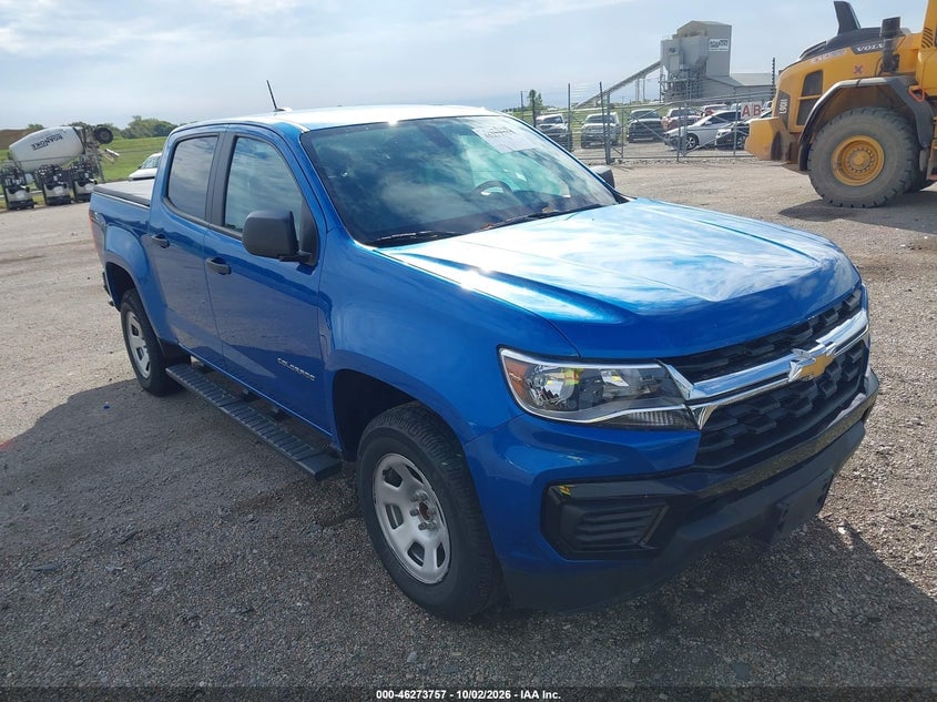 2022 CHEVROLET COLORADO 2WD  SHORT BOX WT | 1GCGSBEN2N1210268 | UPCARS