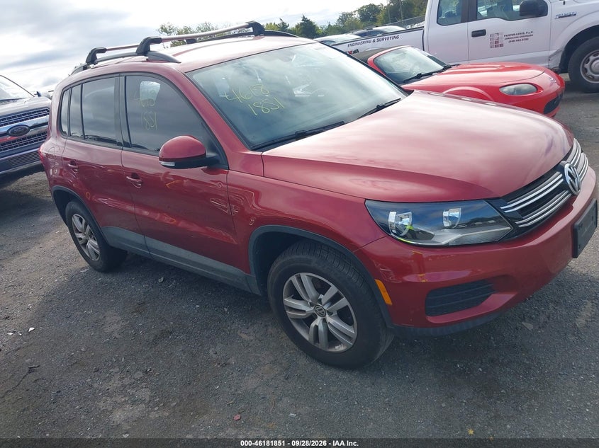 2016 VOLKSWAGEN TIGUAN S | WVGBV7AX9GW050493 | UPCARS