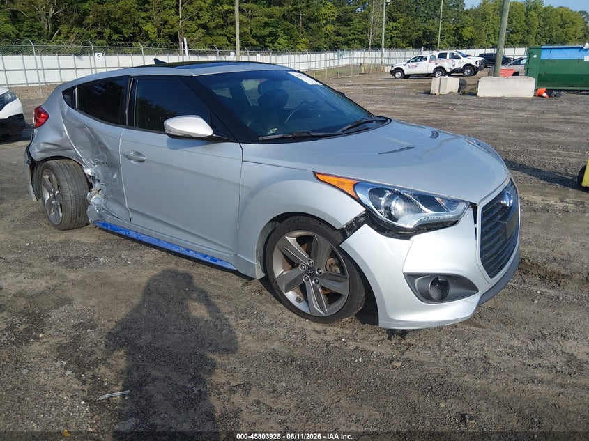 2013 HYUNDAI VELOSTER TURBO W/BLUE | KMHTC6AE4DU121660 | UPCARS