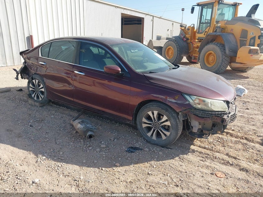 2013 HONDA ACCORD LX | 1HGCR2F34DA109319 | UPCARS