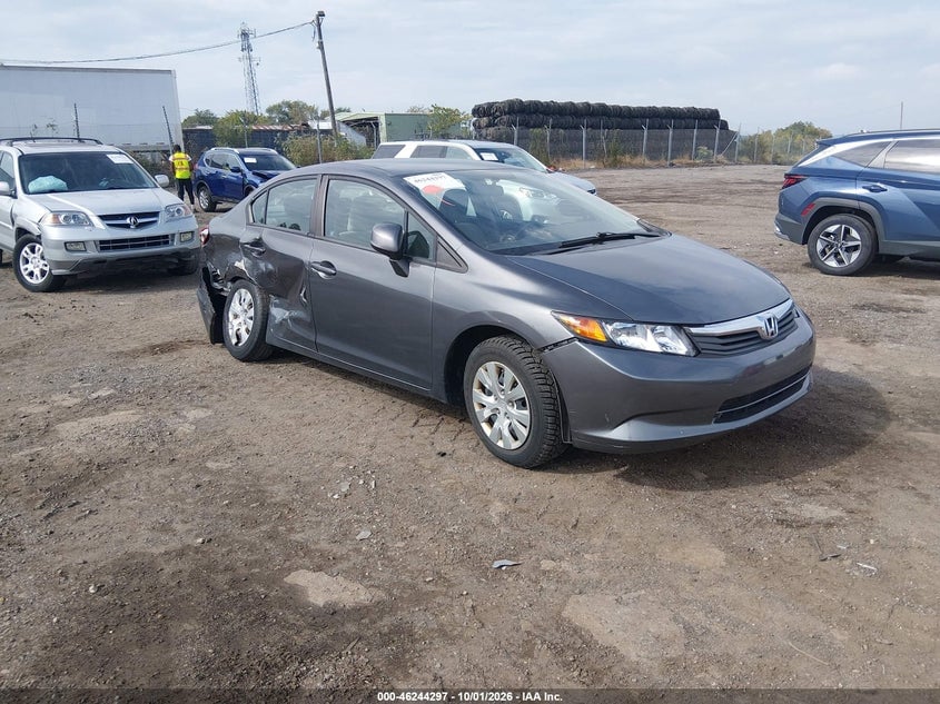 2012 HONDA CIVIC LX | 2HGFB2F52CH312079 | UPCARS