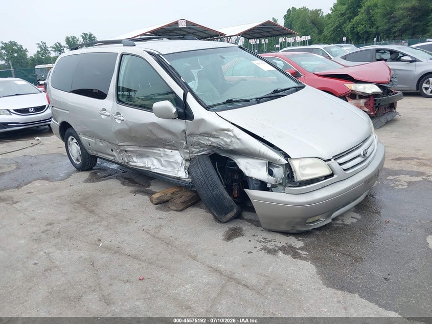 2001 TOYOTA SIENNA XLE | 4T3ZF13C61U321443 | UPCARS
