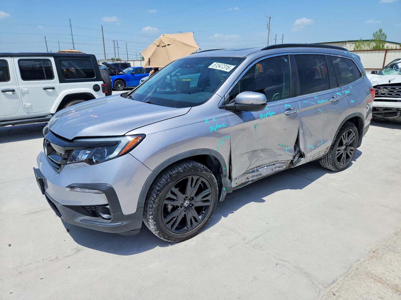 2021 HONDA PILOT SE | 5FNYF5H23MB029701 | UPCARS