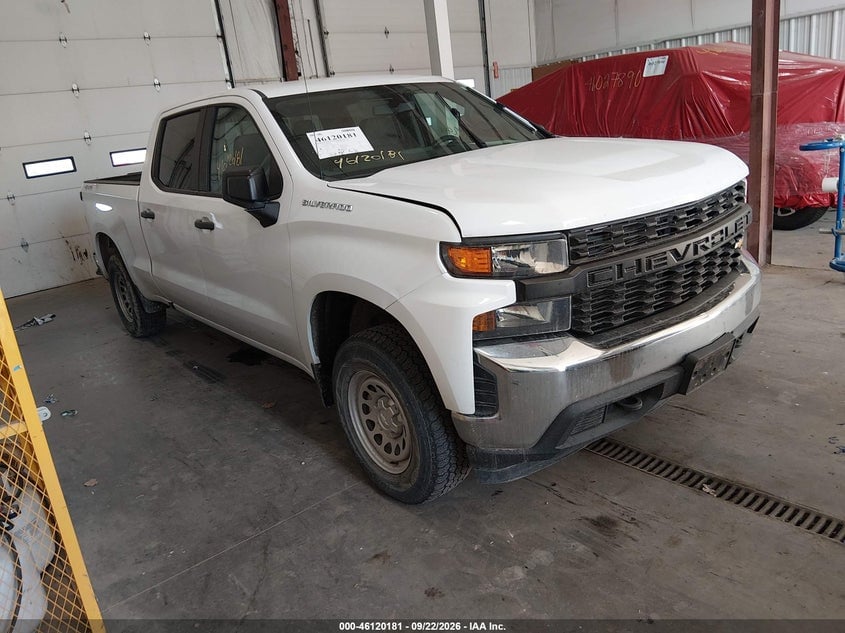 2021 CHEVROLET SILVERADO 1500 4WD  STANDARD BED WT | 3GCUYAEF2MG271236 | UPCARS