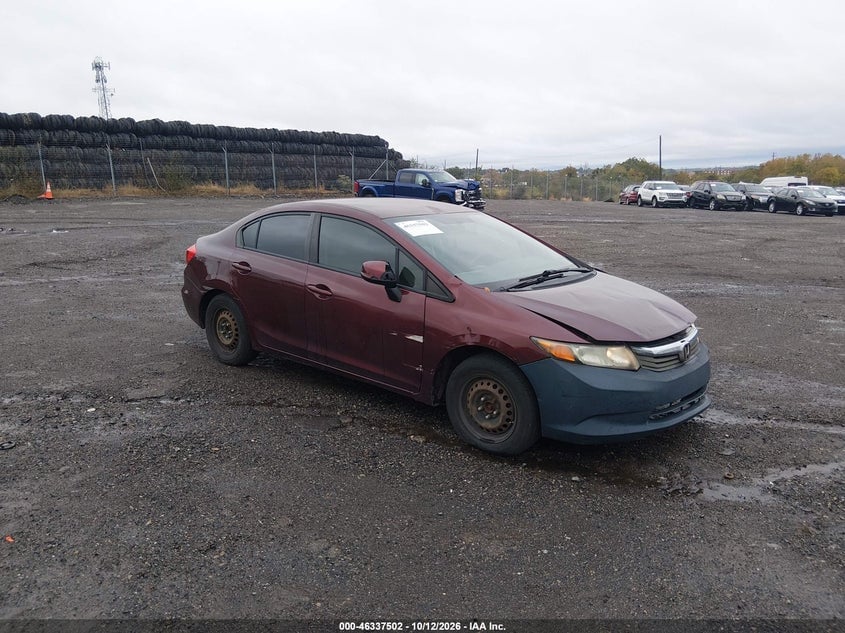 2012 HONDA CIVIC LX | 19XFB2F55CE380791 | UPCARS