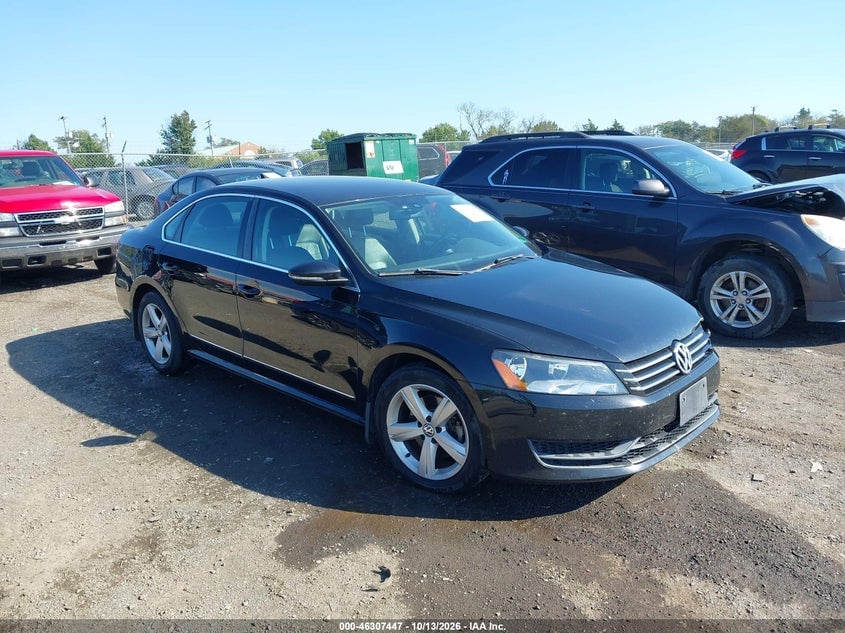 2012 VOLKSWAGEN PASSAT 2.5L SE | 1VWBP7A37CC040937 | UPCARS