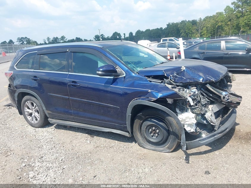 2014 TOYOTA HIGHLANDER XLE V6 | 5TDKKRFH5ES009592 | UPCARS